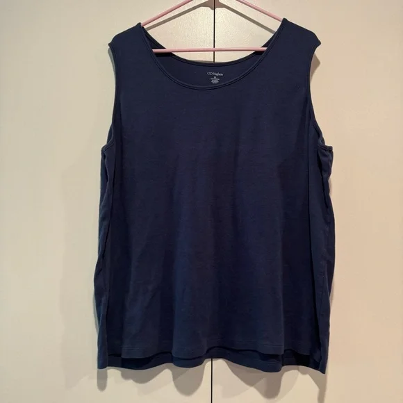 5/25 Women’s Plus Size Tanktop in Navy Blue - Picture 1 of 3
